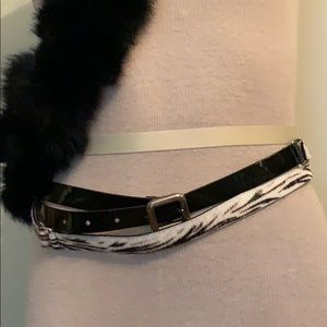 Vintage Zebra Print Belt